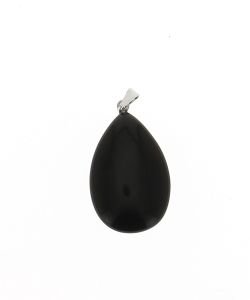 Pendentif Larme Obsidienne Noire 4cm